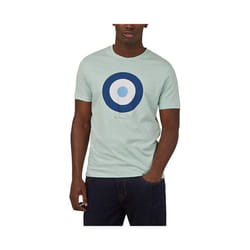 BEN SHERMAN Mens T Shirt Target Logo Summer Cotton - Sky Blue, 3XL