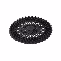 1PC  Shower Drain Hair Catcher TPR Sewer Filter Mesh Home Floor Anti-blocking - Black