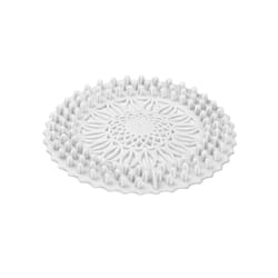 1PC  Shower Drain Hair Catcher TPR Sewer Filter Mesh Home Floor Anti-blocking - White