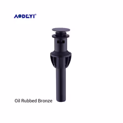 Basin Drain Black/Nickel Brushed/Chrome/Rose Gold/ORB Bathroom Sink Push - Oil Rubbed Bronze