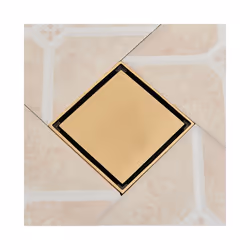 Brushed Gold Shower Drain Bathroom Floor Drain Tile Insert Square Anti-odor - Brushed Gold