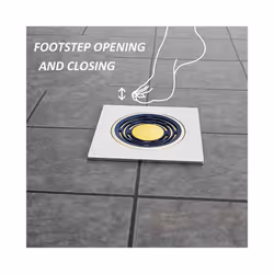 Universal Foot Step Pop Up Floor Drain Bathroom Inner Core Sewer Pest - 2pcs, Blue