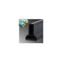 Multi-size Silicone Bathroom Water Stopper Non-slip Shower Barrier Dam - length 200cm, black