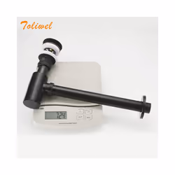 Bathroom 1 1/4&quot; Bottle P-Trap Waste Pipe Tube Adjustable Height with - Antique W oveflow