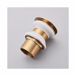 Gold Pop Up Drain Button Bathroom Sink Plug Drainer Siphon Waste Stopper - Chrome A