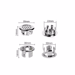 1pc/5pcs Bathroom Basin Overflow Ring Faucet Sink Plug Replacement Wash - 1pc, hollow ring