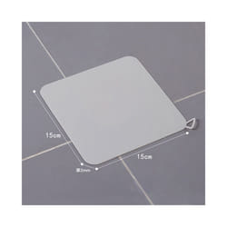 Thick Silicone Floor Drain Deodorant Cover Bathroom Insect-proof Seal - Gray 15cm