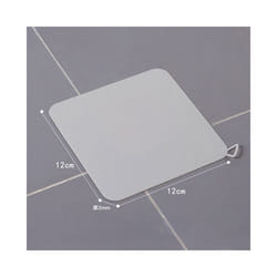 Thick Silicone Floor Drain Deodorant Cover Bathroom Insect-proof Seal - Gray 12cm