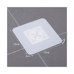 Thick Silicone Floor Drain Deodorant Cover Bathroom Insect-proof Seal - White 12cm