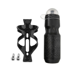 750ml Portable Mountain Bike Bottle Holder Bicycle Water Bottle Outdoor - Black Set