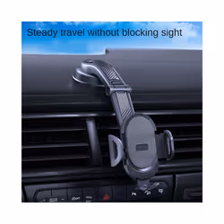 2022 New Universal Sucker Car Phone Holder 360 Windshield Car Dashboard - Black