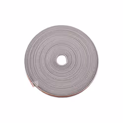 8m/roll Car Wheel Rims Protectective Strips Tire Guard Line Rubber Mounding - Grey