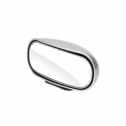 Universal Car Auxiliary Rear View Mirror 360 Rotation Adjustable Wide - Silver