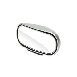 Universal Car Auxiliary Rear View Mirror 360 Rotation Adjustable Wide - Silver