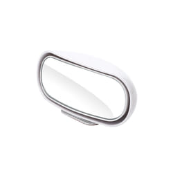 Universal Car Auxiliary Rear View Mirror 360 Rotation Adjustable Wide - White