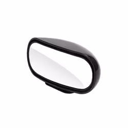 Universal Car Auxiliary Rear View Mirror 360 Rotation Adjustable Wide - Black