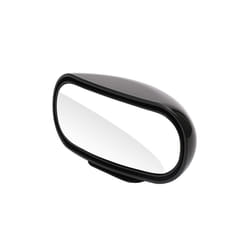 Universal Car Auxiliary Rear View Mirror 360 Rotation Adjustable Wide - Black