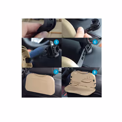 1pcs Car Bracket For Food Tray Drink Holder Folding Universal Auto Back - Beige