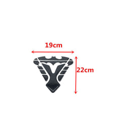 3d Waterproof Motorcycle Decal Gas Fuel Tank Pad Protector Cover Sticker - Glossy Black