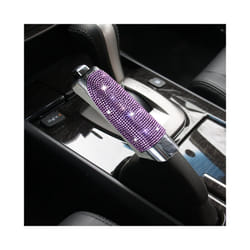Universal Car Diamond Rhinestone Hand Brake ABS Cover Handbrake Sleeve - Pink