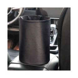 Car Storage Busket Interior Rubbish Container For Waste Organizer Holder - black