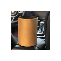 Car Storage Busket Interior Rubbish Container For Waste Organizer Holder - Beige