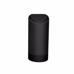 Silicone ABS Car Garbage Can Auto Press Type Trash Dust Case Rubbish Organizer - Black
