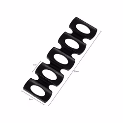 Beer Can Anti Skid Pad Silicone Drinks Cans Holder Fridge Anti Roll Mat - Black
