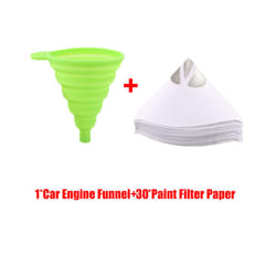 30Pcs Paint Filter Paper with 1Pc Car Engine Funnel Fine Strainers Micron - Set 3