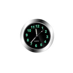 Car Clock Luminous Mini Automobiles Internal Stick On Digital Watch Mechanics - Silver