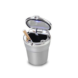 Car Clamshell Ashtray with LED Light Universal Vehicle Inside Cigarette - Orange