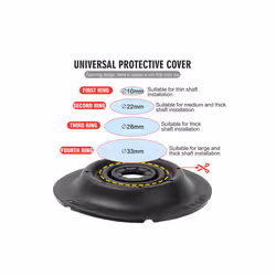 1/2Pcs Universal Car Windshield Wiper Arm Bottom Hole Protective Cover - Black 1pc