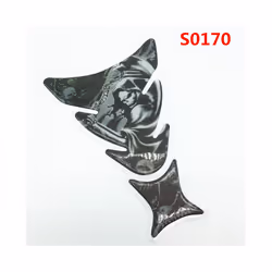 3D Car Motorcycle Gas Fuel Tank Pad Sticker Decals Motorbike Devil Skull - S0170