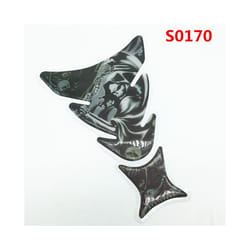 3D Car Motorcycle Gas Fuel Tank Pad Sticker Decals Motorbike Devil Skull - S0170