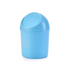 12.5x17.5cm Car Mini Small Waste Bin Garbage Basket Trash Can Dustbin - Brown