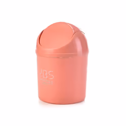 12.5x17.5cm Car Mini Small Waste Bin Garbage Basket Trash Can Dustbin - Orange