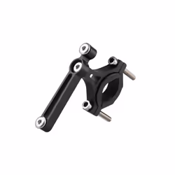 Bicycle Water Bottle Holder Adapter Aluminum Alloy Handlebar Water Cup - Black