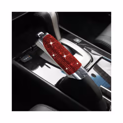 New Luxury Bling Car Gears Handbrake Cover Car Decoration Car Styling - Red