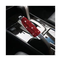 New Luxury Bling Car Gears Handbrake Cover Car Decoration Car Styling - Red