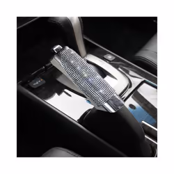 New Luxury Bling Car Gears Handbrake Cover Car Decoration Car Styling - white