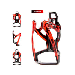 Toptrek Bicycle Bottle Cages Mtb Road Bicycle Water Bottle Holder Colorful - Black red