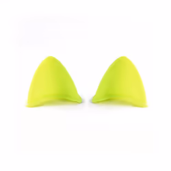 Motorcycle Helmet Cute Cat Ears Sticker Decor Electric Car Motocross Driving - 2pcs green
