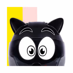 Motorcycle Helmet Cute Cat Ears Sticker Decor Electric Car Motocross Driving - 2pcs white