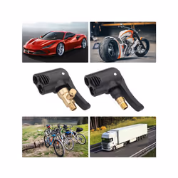 Car Tire Valve Pump Nozzle Deflated Clamp Motorbike Air Chuck Inflator - 4