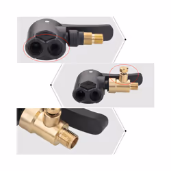 Car Tire Valve Pump Nozzle Deflated Clamp Motorbike Air Chuck Inflator - 4