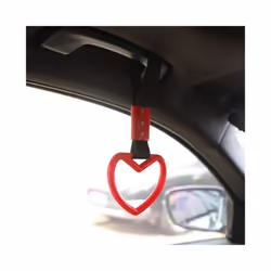 Tsurikawa Ring Heart Jdm Train Bus Handle Hand Strap Pvc Plastic Drift - Orange
