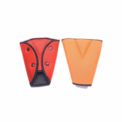 Child Seat Belt Adjuster For Kids Girl Adjustable Car Seatbelt Protector - orange