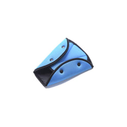 Car Safe Seat Belt Cover Soft Adjustable Children Safety Belt Fixer Triangle - Blue