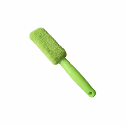 Microfiber Wheel Tire Rim Brush Portable Car Wash Wheel Wash Cleaning - Green