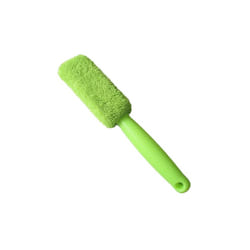 Microfiber Wheel Tire Rim Brush Portable Car Wash Wheel Wash Cleaning - Green
